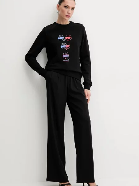 Karl Lagerfeld bluza z nadrukiem czarny