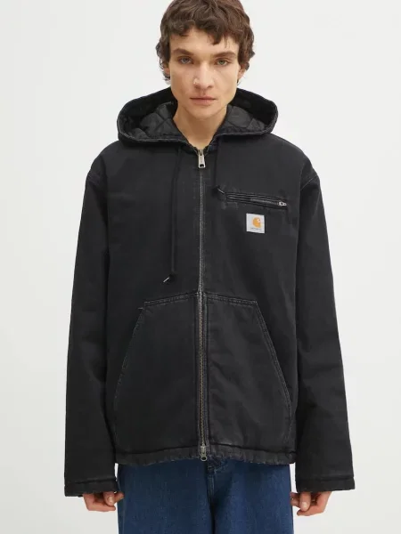 Kurtka jeansowa Carhartt Wip czarna