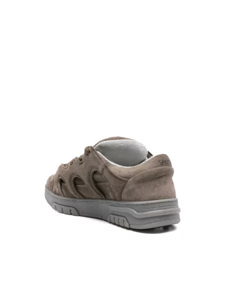 Sneakersy Santha zamszowe casual brązowe