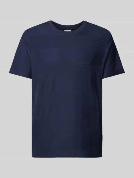 T-shirt z fakturowanym wzorem model ‘Ismet’ Joop! Jeans granatowa