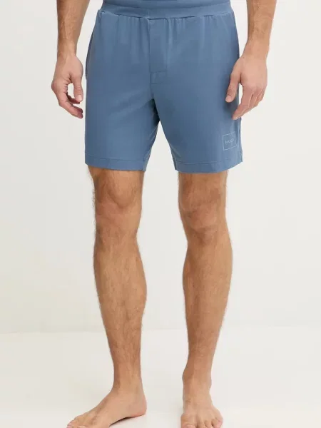 HUGO pyžamové šortky s bavlnou Laze Shorts CW modré