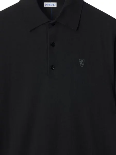 Polo Burberry de lână negru