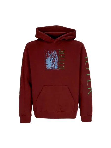 Bluza z kapturem Iuter czerwona
