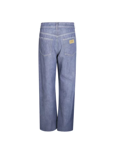 Jeansy Mm6 Maison Margiela z 5 kieszeniami niebieskie