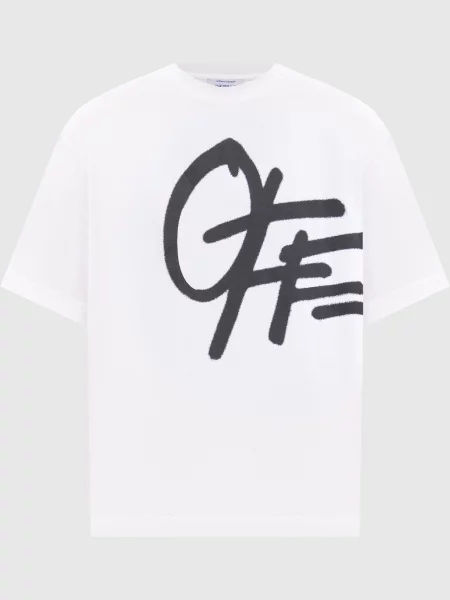 Футболка Off-white с принтом белая