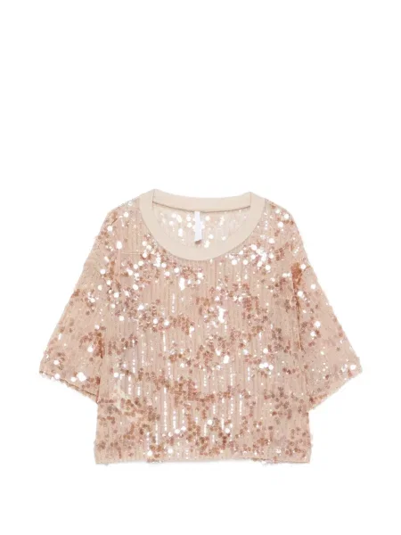 Tricou Imperial cu paiete roz