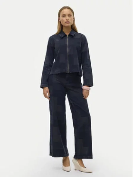 Vero Moda Jeansová bunda Likka Tmavomodrá
