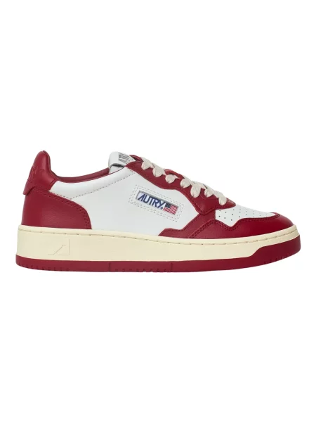 Sneakersy Autry skórzane czerwone