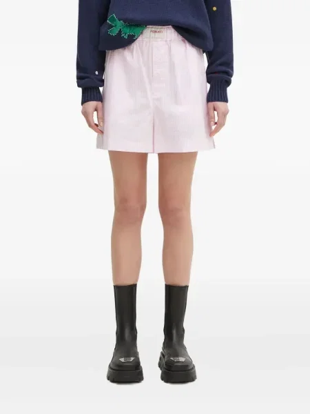 Pantaloni scurți Fiorucci în carouri roz