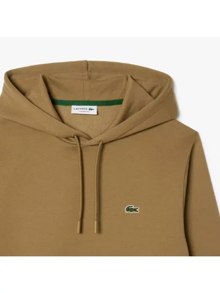 Lacoste Bluza Z Kapturem brązowa