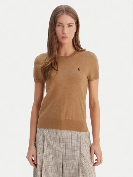 Поло тениска Polo Ralph Lauren бежово