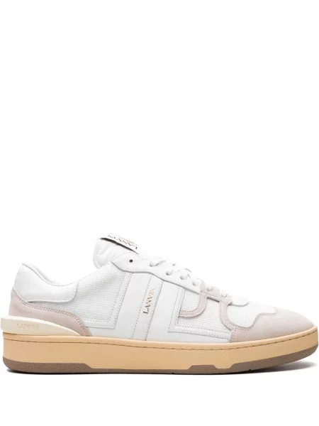Sneakerși Lanvin din piele alb