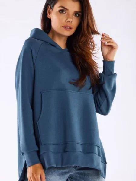 Bluza z kapturem Infinite You niebieska