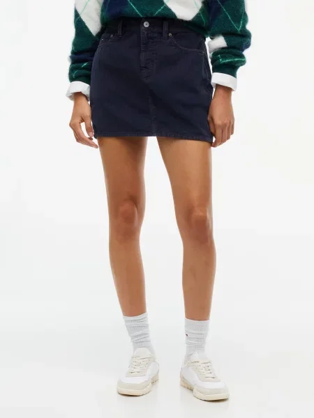 Tommy Jeans Fustă mini Bleumarin albastru