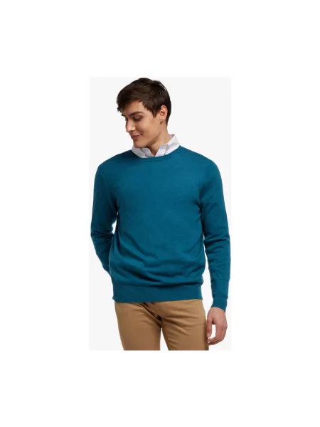 Sweter Brooks Brothers wełniany niebieski