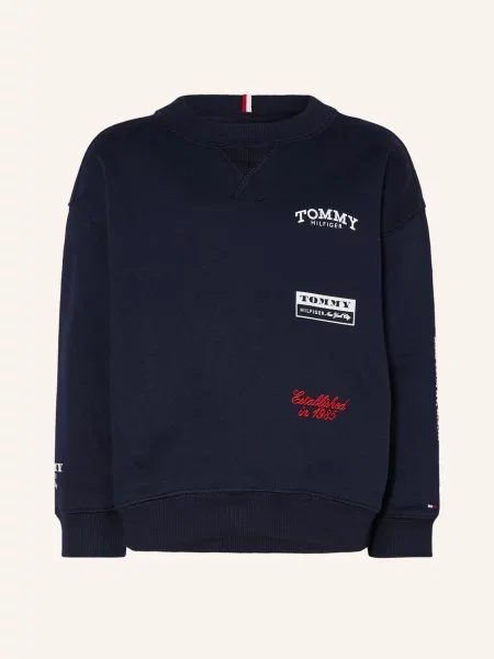 Tommy Hilfiger Mikina tmavě modrá bílá