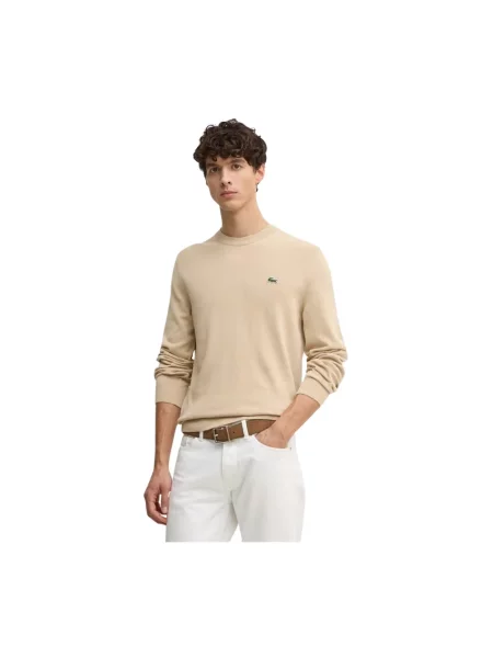 Lacoste sweter beżowy