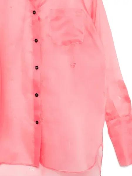 Košulja Kiki De Montparnasse organza ružičasta