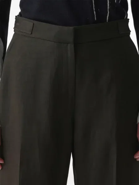 Pantaloni Jason Wu Collection cu crăpătură verde