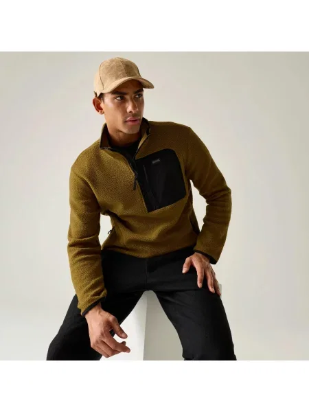 Bluza polarowa Frankie Borg Half Zip czarna