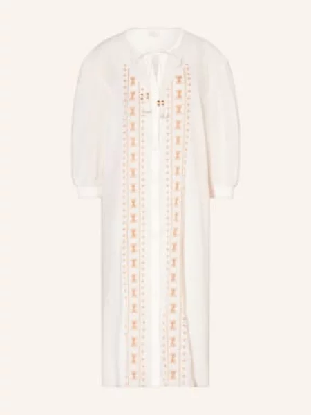 Watercult Sukienka Plażowa Coastal Bohemia Z Haftami weiss