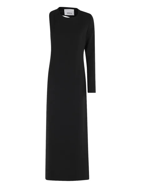 Rochie maxi Erika Cavallini cu un umăr gol de costum negru
