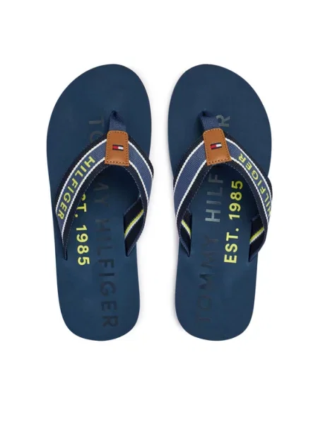Tommy Hilfiger Japonki Sporty Hilfiger Beach Sandal niebieski