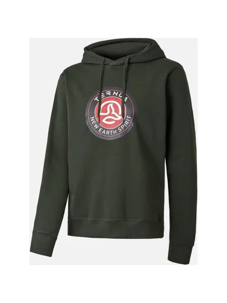 Bluza z kapturem ternua port anne chrom S zielony