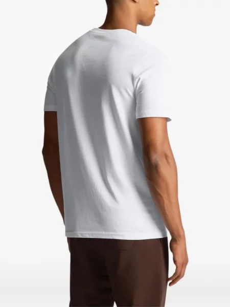 Tricou Lyle & Scott cu aplicații alb
