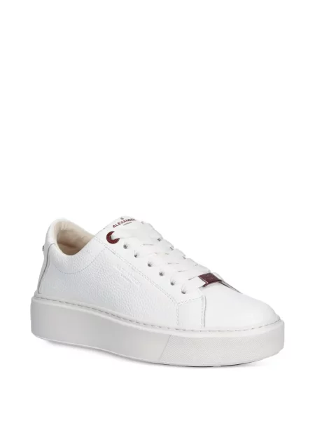 Sneakerși Alexander Smith din piele cu platformă alb