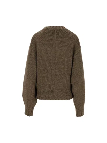 Dzianinowy sweter Khaite zielony