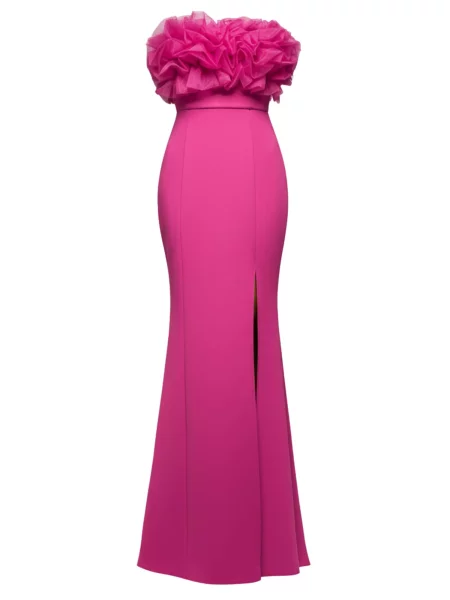 Ombre Společenské šaty fuchsiová