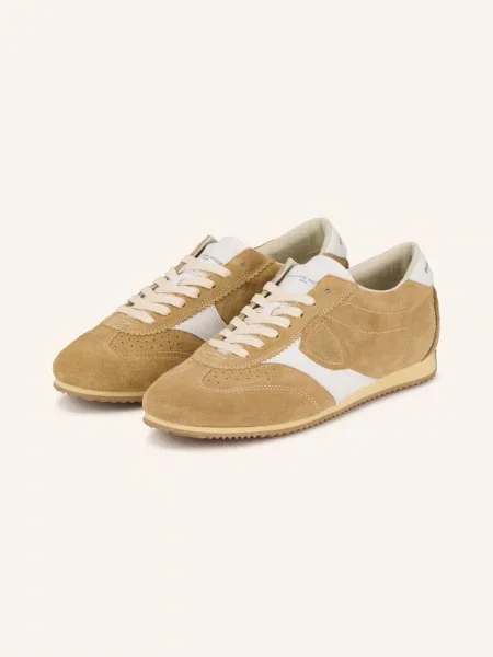 Sneakersy Philippe Model zamszowe beżowe