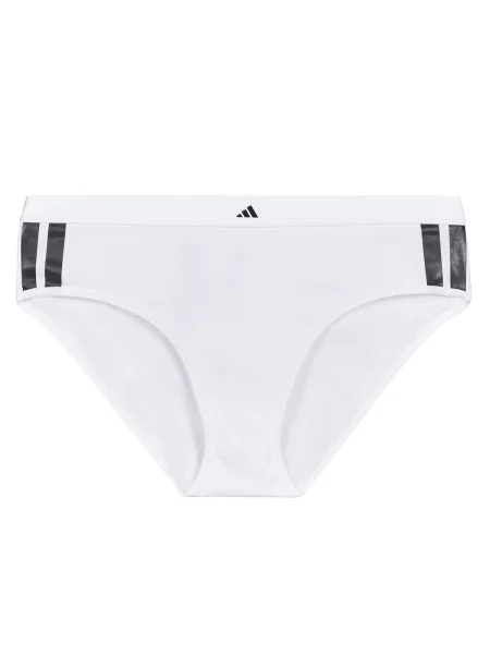 Pruhované nohavičky Adidas biela
