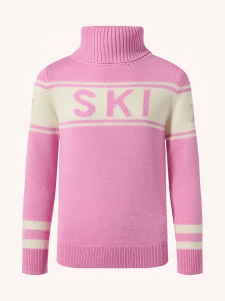 Perfect Moment поло за деца от мериносова вълна schild sweater розово