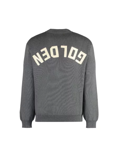 Sweter Golden Goose z logo szary