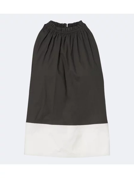 Top Proenza Schouler din poplin alb