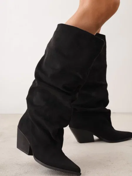 Cizme Ideal cu toc conic conici negru