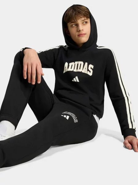 Adidas кофта з капюшоном дитяча з бавовною