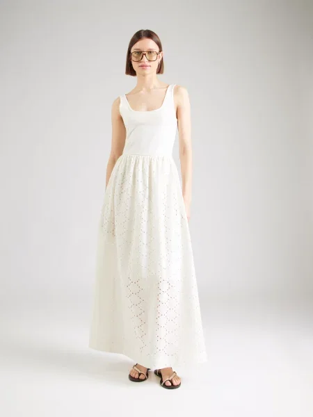 VERO MODA Šaty prírodná biela