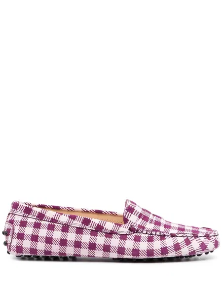 Pantofi loafer Tod's cu imagine violet