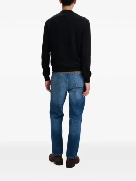 Lung tricou polo A.p.c. cu autograf negru