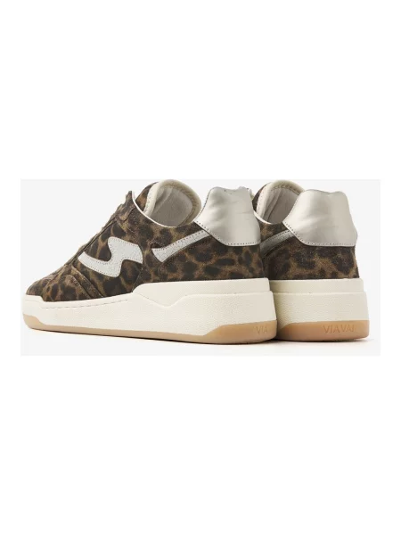 Sneakersy Via Vai zamszowe z nadrukiem