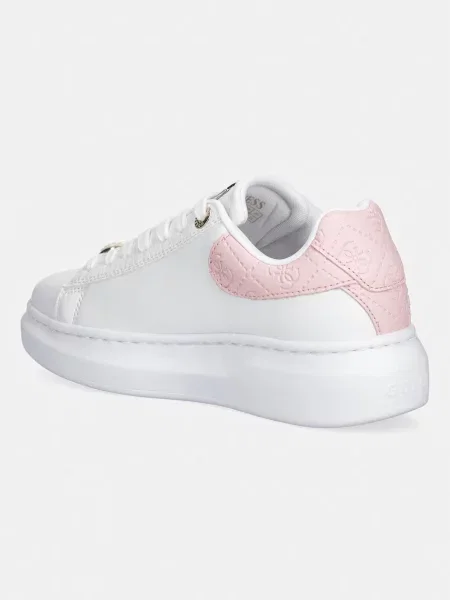 Guess FIREUP sneakersy skórzane białe