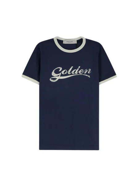 Koszulka Golden Goose niebieska
