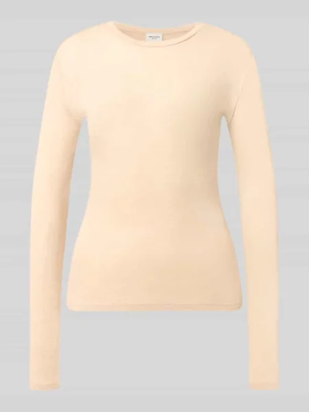 Bluzka z długim rękawem o kroju slim fit z mieszanki wełny i jedwabiu model PATTO' Weekend Max Mara