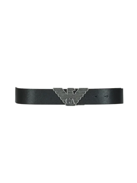 Bőr öv Emporio Armani fekete