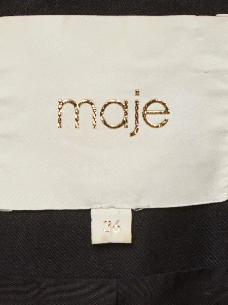 Sacou Maje din piele negru