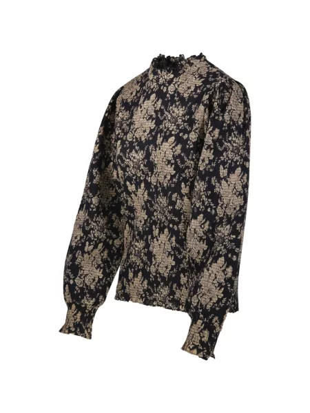 Bluză Antik Batik cu model floral cu imagine negru