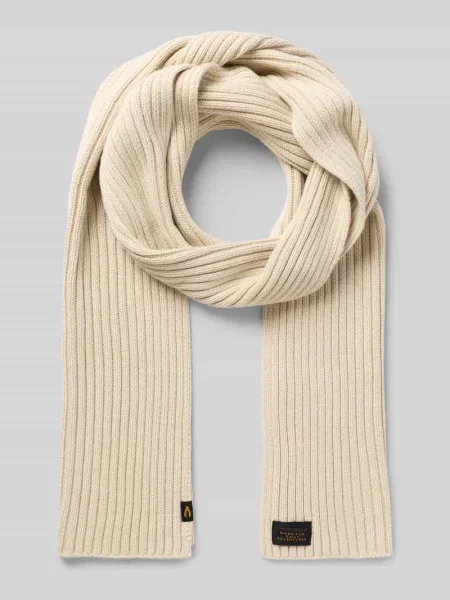 Szal z domieszką kaszmiru Camel Active biała